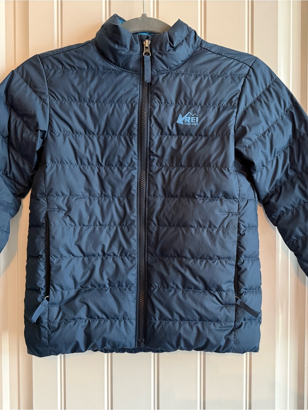REI Co-op Kids 650 Down Puffer Jacket Blue S 8